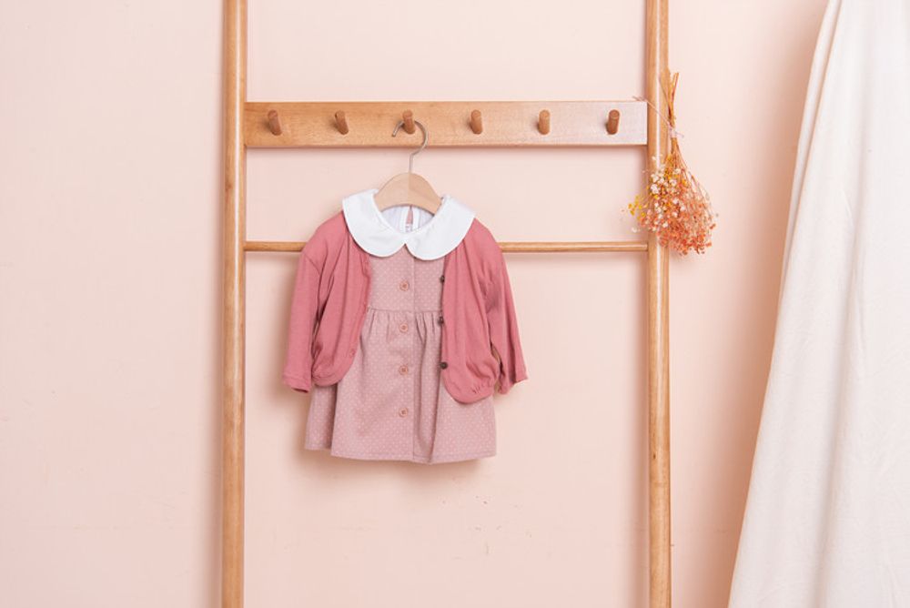 [BEBELOUTE] Bebe  Cardigan (Pink), Daily Look, Spring, Fall Fashion for Infant and Toddler,  Cotton 100% _ Made in KOREA